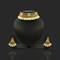 Ethereal Elegance Gold Garnet Bridal Set