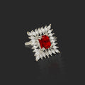 Crimson Sparkle Bliss Ring