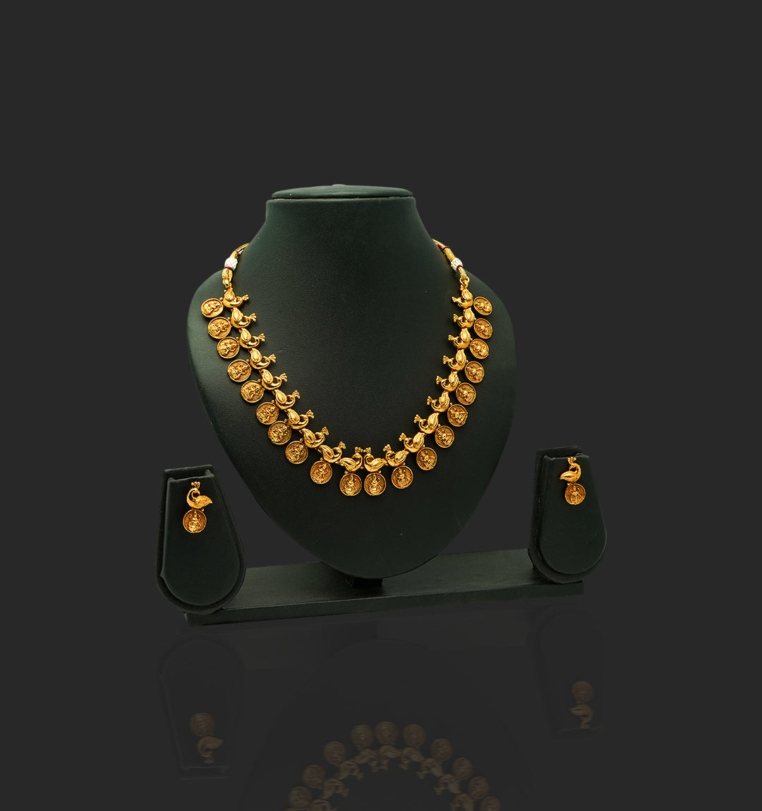 Ethereal Elegance Ensemble Gold plated Temple Set