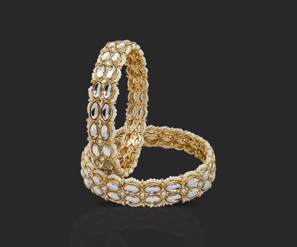 Ethereal Elegance Kundan Bangles