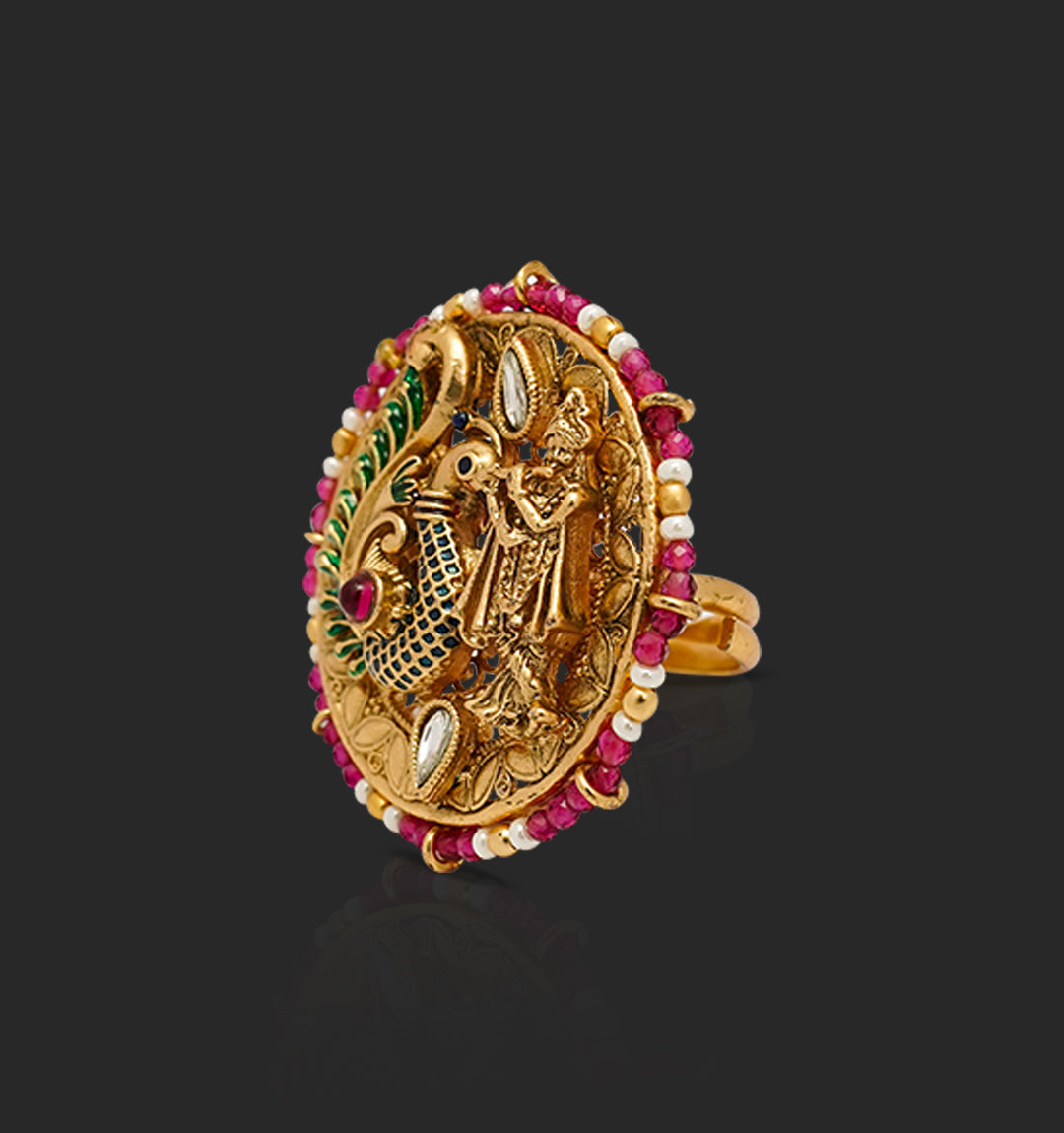 Ethereal Sanctum Lord Krishna Ring
