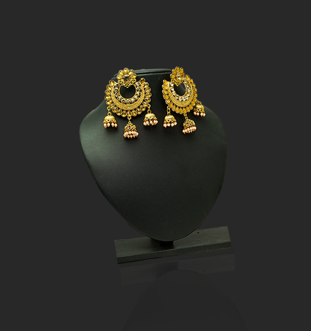 Golden Crescents Jhumka