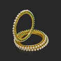 Golden Gleam Pearl Bangles