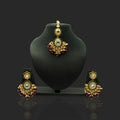 Majestic Marvel Maroon gold plated Choker