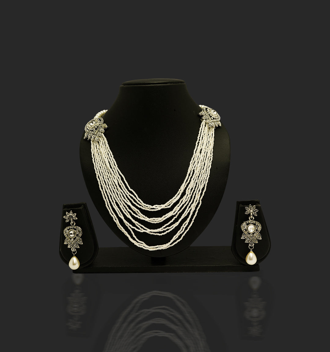 Opulent Pearl Polki Set